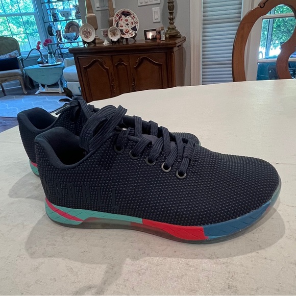 NOBULL Navy lightning Athletic Shoes. Great for CrossFit! GUC! - Picture 2 of 7